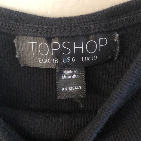 TOPSHOP Ribbed Cami Crop - Picture 2 of 4